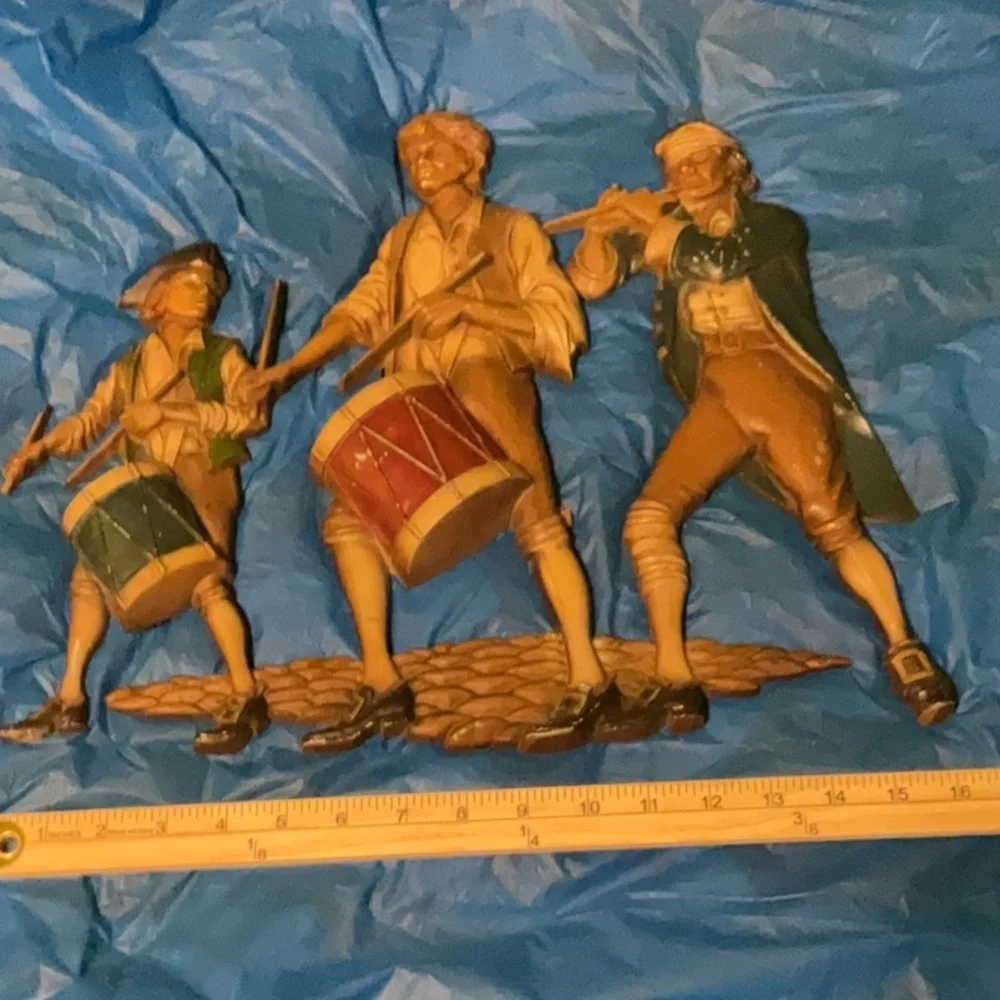 Vintage Spirit of 76 Sexton Cast Aluminum Patrioitic Wall Plaque 16.5